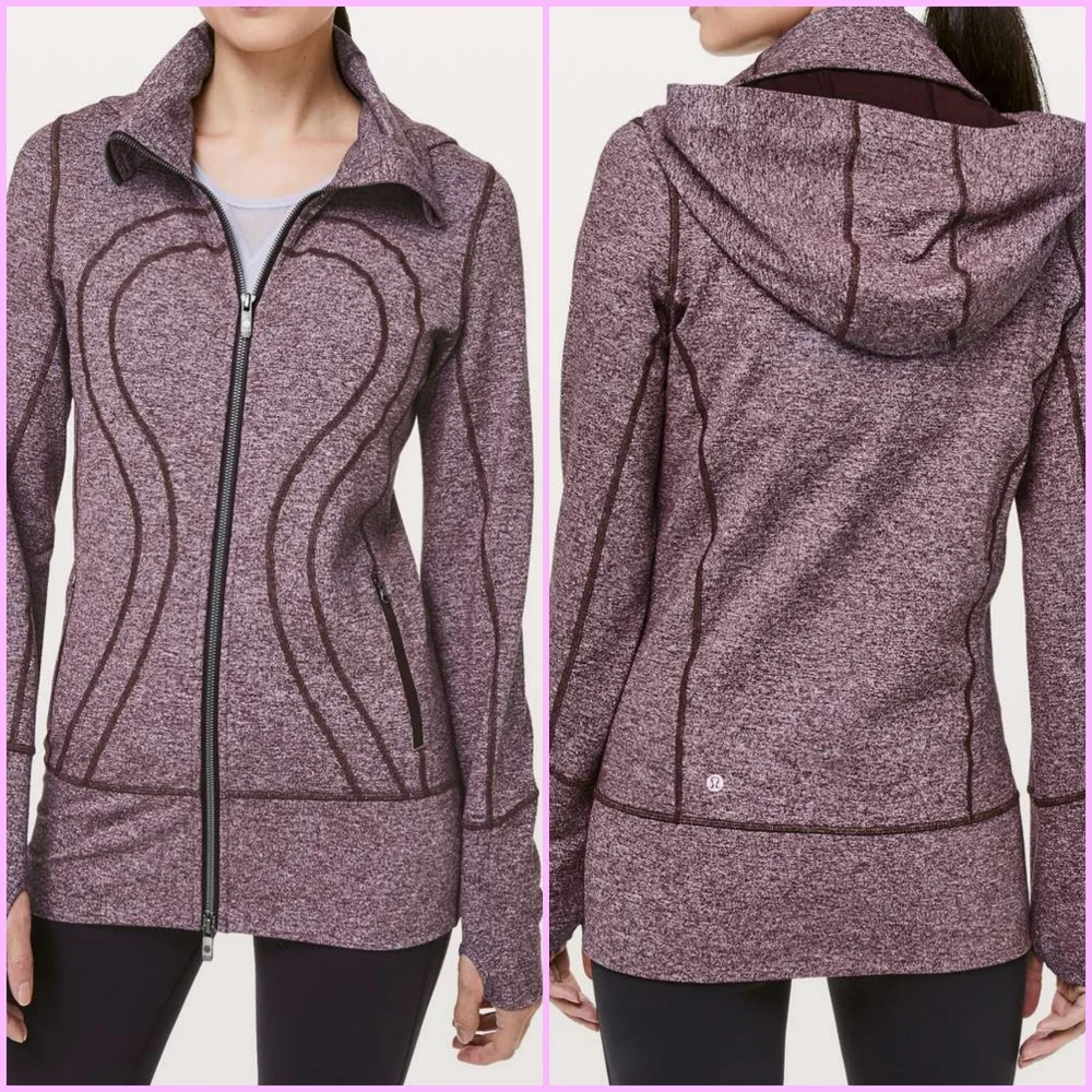 Lululemon Stride Jacket II - Heathered Black Cherry - Picture 5 of 6